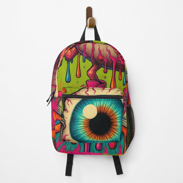 Item preview, Psychedelic Eyeball Coffee Monster | Trippy Surreal Pop Art designed and sold by A Wayward Birds Production.