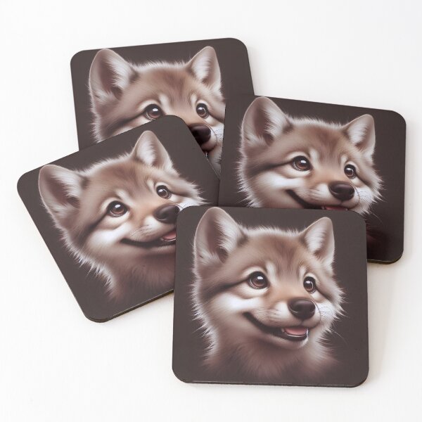 Item preview, Portrait of a baby wolf designed and sold by Artillenium.