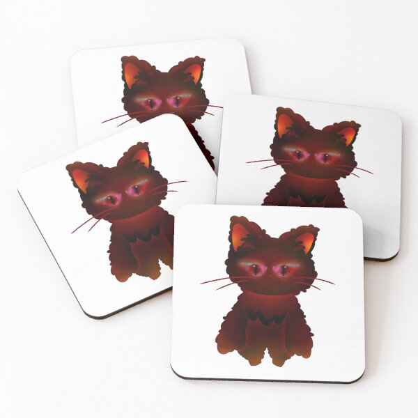 Aperçu de l'œuvre Chat noir aux yeux brillants créée et vendue par Lil’ Ember Eyes.