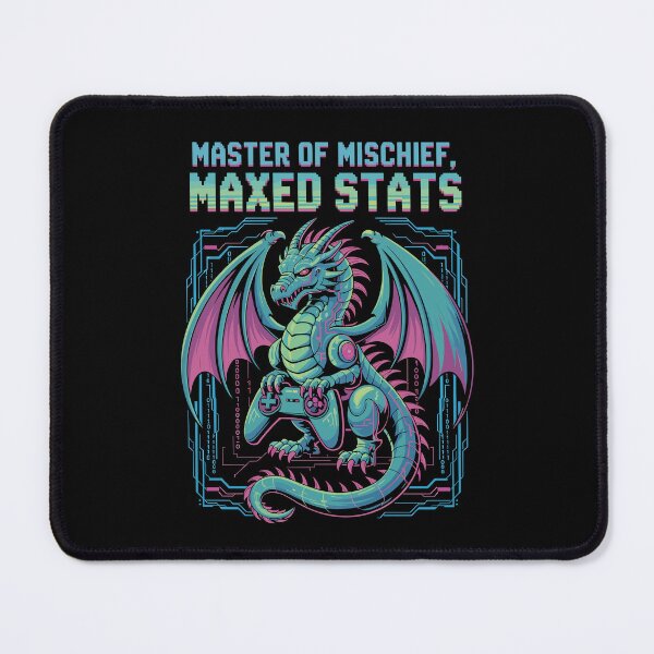 Item preview, Master of Mischief Maxed Stats Dragon Gamer RPG Design designed and sold by Serbin.