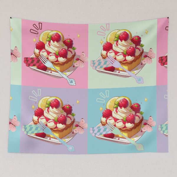 Item preview, Anime Cake – Colorful Kawaii Dessert | Cute Manga Style Food designed and sold by Sugar Wisdom .