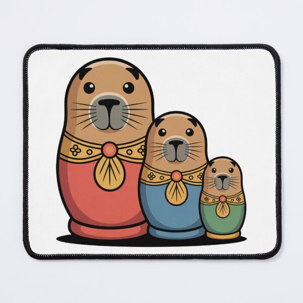 Item preview, Retro Capybara Matryoshka Babushka – Quirky Russian Nesting Doll Design designed and sold by Okada's t-shirts & accessories.