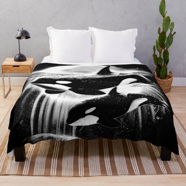 Item preview, Moonlit Orcas - Pacific Northwest Ocean Whale-Watching  designed and sold by trajeado14.