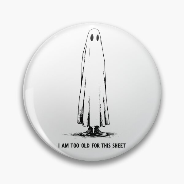 Item preview, Funny Ghost Pun Too Old For This Sheet-Black  designed and sold by HasHs.