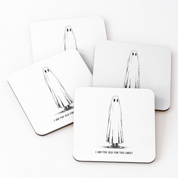 Item preview, Funny Ghost Pun Too Old For This Sheet-Black  designed and sold by HasHs.