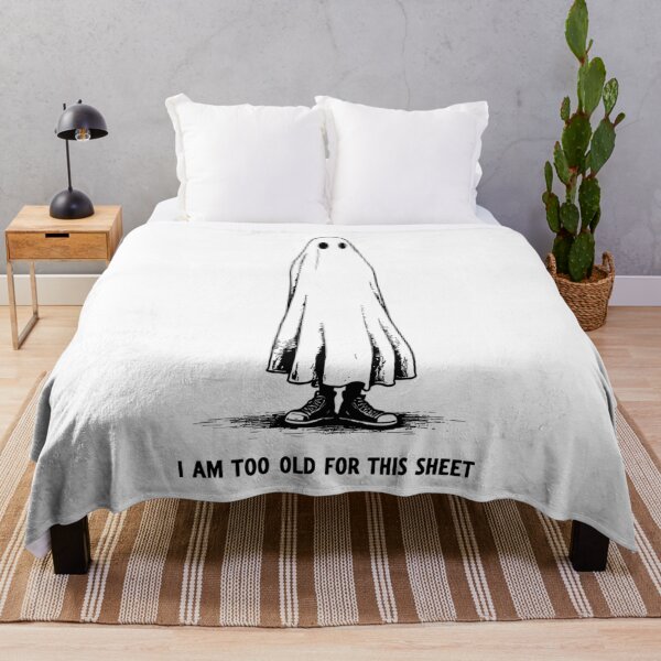 Item preview, Funny Ghost Pun Too Old For This Sheet-Black designed and sold by HasHs.