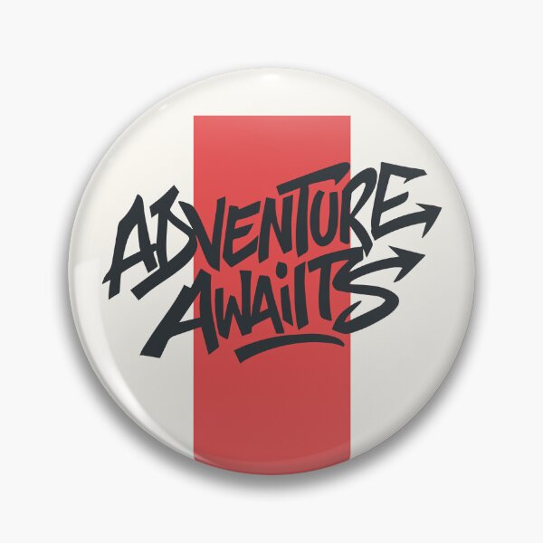 Item preview, Graffiti Text "Adventure Awaits" Typography w/ Red Band designed and sold by LOVE, AMY.