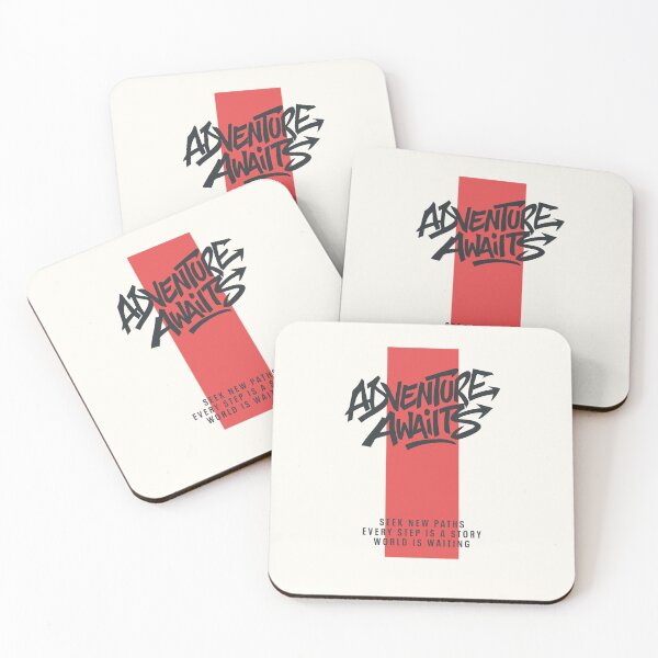 Item preview, Graffiti Text "Adventure Awaits" Typography w/ Red Band designed and sold by Love, Amy.