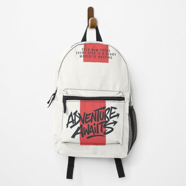 Item preview, Graffiti Text "Adventure Awaits" Typography w/ Red Band designed and sold by Love, Amy.
