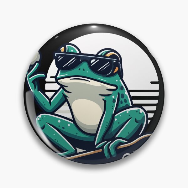 Item preview, Chill Bro Skate Frog designed and sold by SimplifyCD.