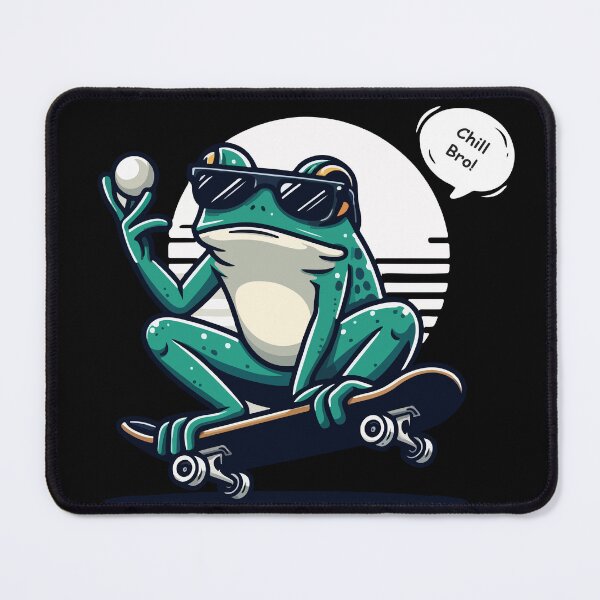 Item preview, Chill Bro Skate Frog designed and sold by SimplifyCD.