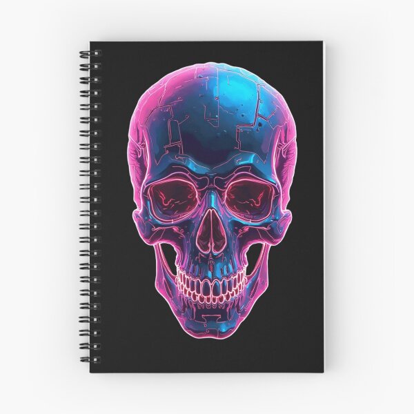 Item preview, Cyberpunk Neon Skull – Futuristic Glitch Vaporwave Art designed and sold by SEBRYS.