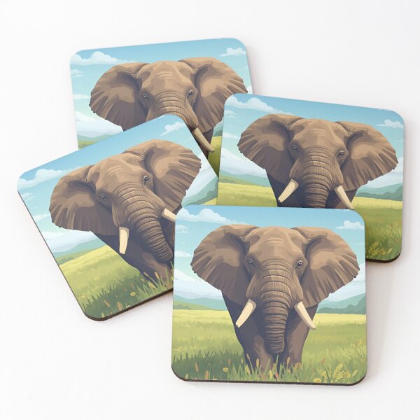 Item preview, Elephant Front View – Majesty of Nature designed and sold by RAKO13.
