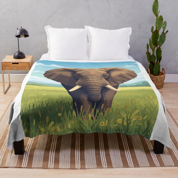Item preview, Elephant Front View – Majesty of Nature designed and sold by RAKO13.