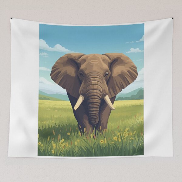 Item preview, Elephant Front View – Majesty of Nature designed and sold by RAKO13.