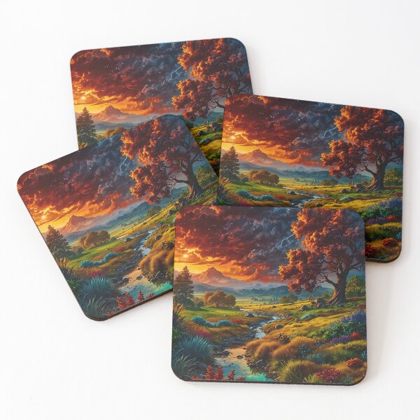 Item preview, The Valley of the Blazing Sky designed and sold by PixelParadies.