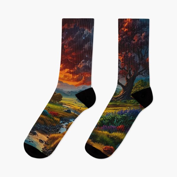 Item preview, The Valley of the Blazing Sky designed and sold by PixelParadies.