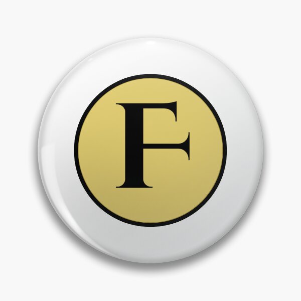 Item preview, Vintage Gold F Monogram designed and sold by rustyroofco.