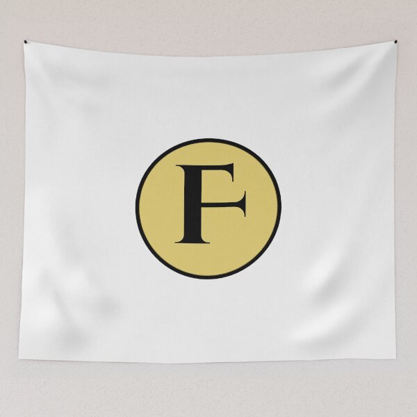 Item preview, Vintage Gold F Monogram designed and sold by rustyroofco.