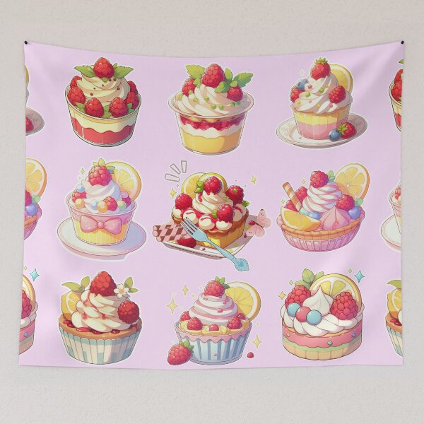 Item preview, Anime Cake – Colorful Kawaii Dessert | Cute Manga Style Food designed and sold by Sugar Wisdom .