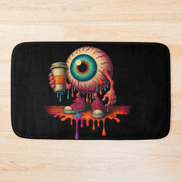 Item preview, Psychedelic Eyeball Coffee Monster | Trippy Surreal Pop Art designed and sold by A Wayward Birds Production.