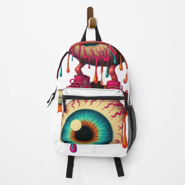 Item preview, Psychedelic Eyeball Coffee Monster | Trippy Surreal Pop Art designed and sold by A Wayward Birds Production.