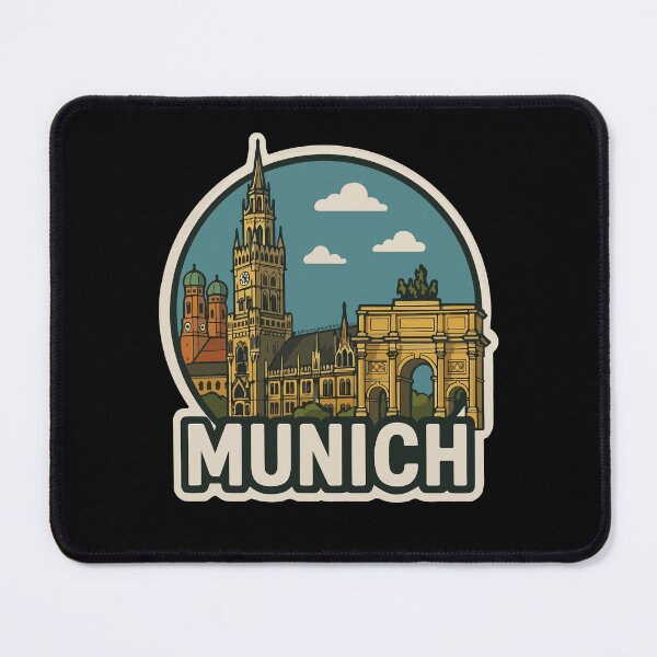 Item preview, Munich Travel Souvenir Sticker designed and sold by rogue-design.