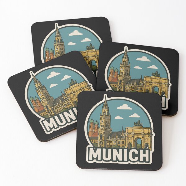 Item preview, Munich Travel Souvenir Sticker designed and sold by rogue-design.