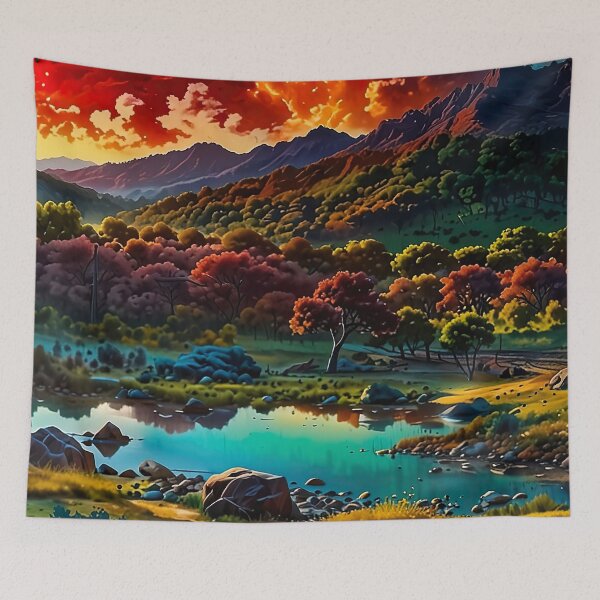 Item preview, Sunset on the lake designed and sold by PixelParadies.
