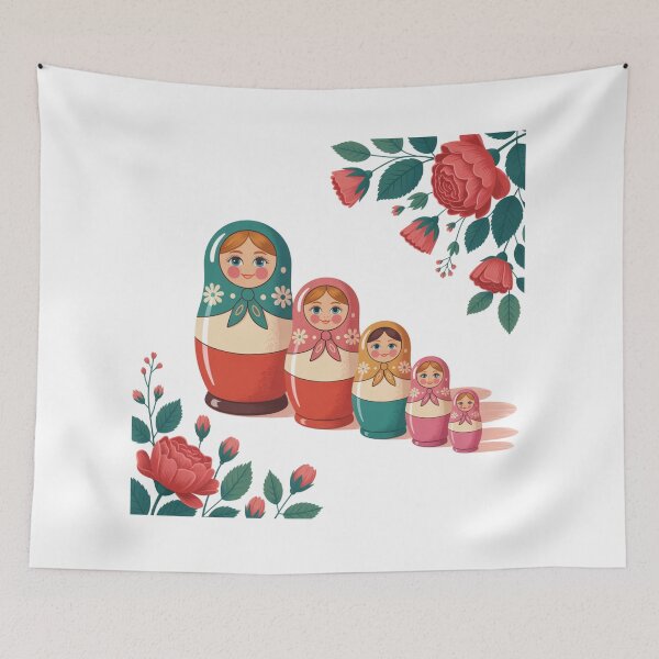 Item preview, Babushka matryoshka Five Russian Doll designed and sold by loccotown168.