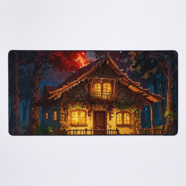 Item preview, The fairytale house in the moonlight designed and sold by PixelParadies.