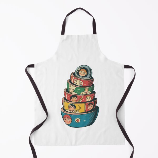 Item preview, Matryoshka Careers – Retro Russian Nesting Dolls, Babushka with Professions designed and sold by Okada's t-shirts & accessories.