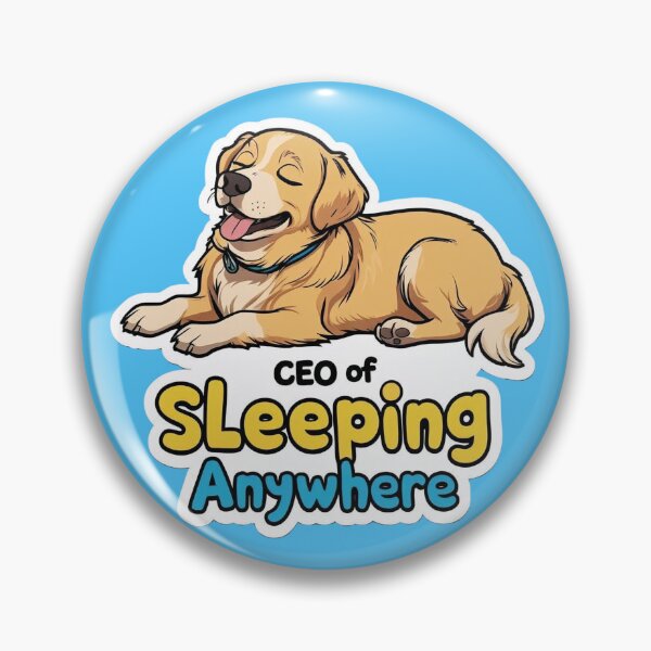 Item preview, Funny Dog – CEO of Sleeping Anywhere Cartoon Art designed and sold by ArtivaNest.
