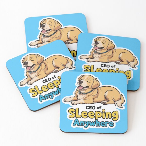 Item preview, Funny Dog – CEO of Sleeping Anywhere Cartoon Art designed and sold by ArtivaNest.