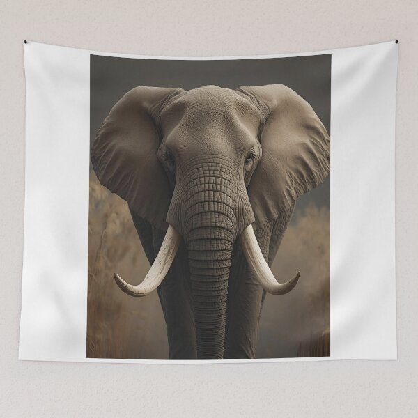 Item preview, Elephant Front View – Majesty of Nature designed and sold by RAKO13.