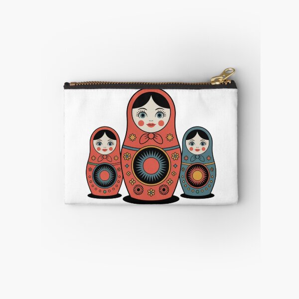 Item preview, Vintage Russian Matryoshka Babushka Doll – Retro Folk Nesting Doll Design designed and sold by Okada's t-shirts & accessories.