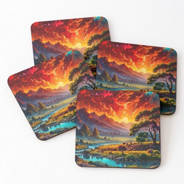 Item preview, The Valley of the Blazing Sky designed and sold by PixelParadies.