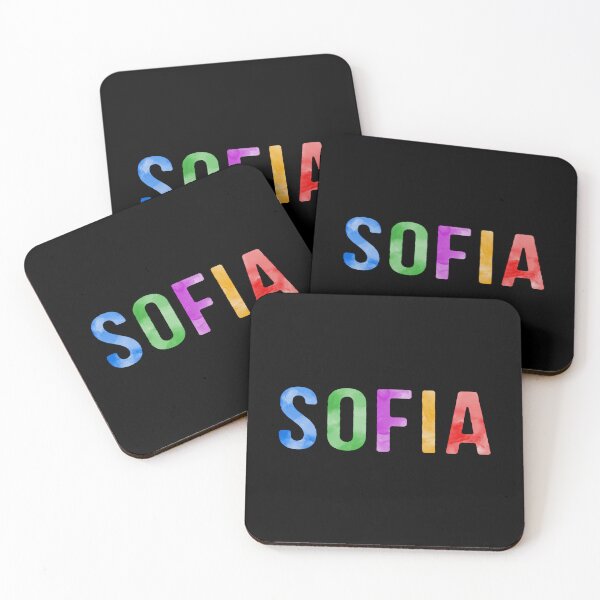Item preview, Sofia Name Bright Colors designed and sold by Jeallan Designs.