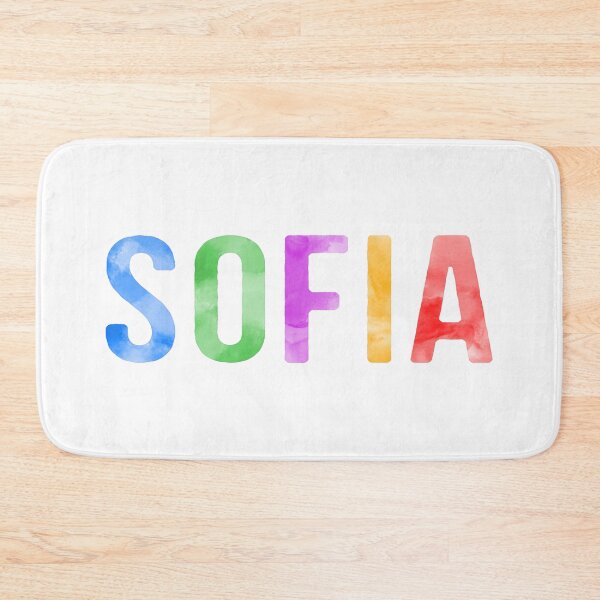 Item preview, Sofia Name Bright Colors designed and sold by Jeallan Designs.