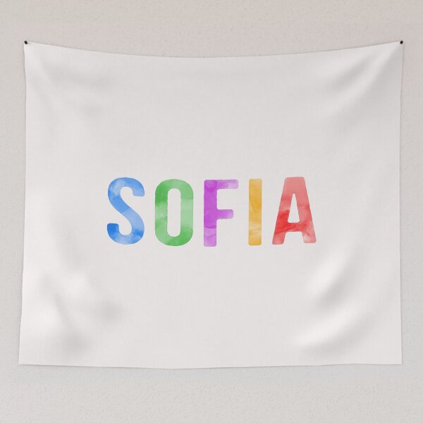 Item preview, Sofia Name Bright Colors designed and sold by Jeallan Designs.