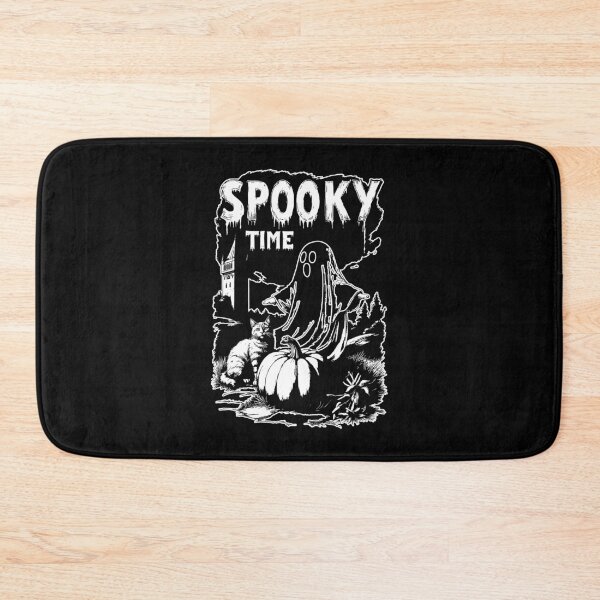 Item preview, Spooky Ghost Time Halloween Cat Pumpkin Design designed and sold by HasHs.