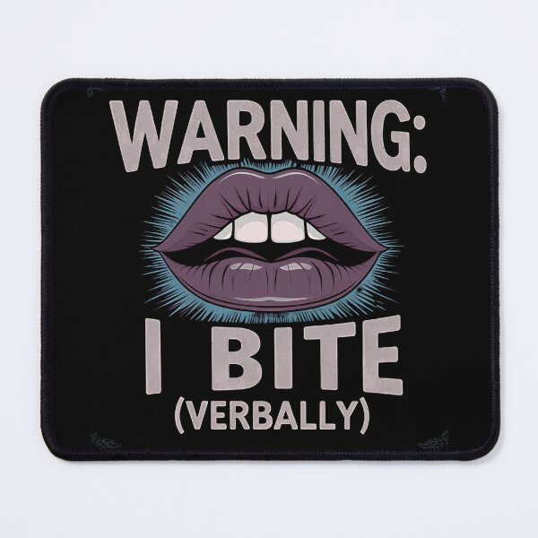 Item preview, Warning i bite, verbally designed and sold by whatthefoxsays.