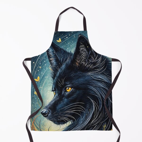 Item preview, Black Fox and Flowers, Ai Generated Art  designed and sold by ACC .