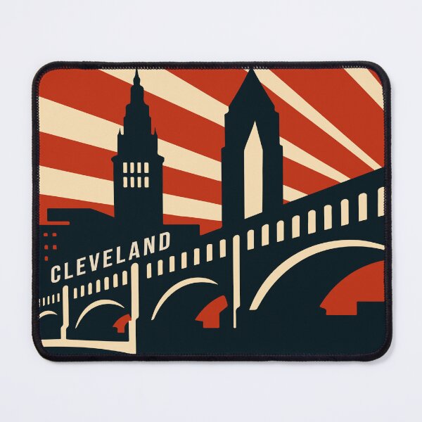 Item preview, Cleveland Vintage Travel Poster designed and sold by rogue-design.