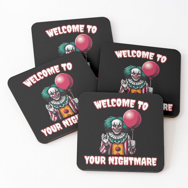 Item preview, Welcome to Your Nightmare Clown Balloon | Scary Carnival Horror Shirt, Creepy Circus Tee for Halloween designed and sold by Karma Design.