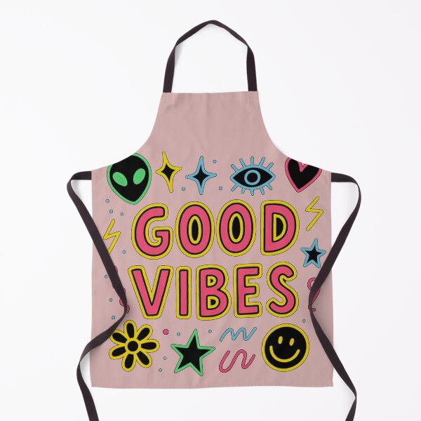 Item preview, Good Vibes Neon Doodle | Colorful Retro Aesthetic Positive Quote designed and sold by KDesignCrafts.