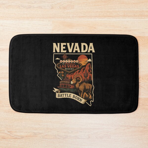 Item preview, Vintage Nevada State Design | Las Vegas, Desert & Battle Born Retro Souvenir designed and sold by Thehatinthecat.