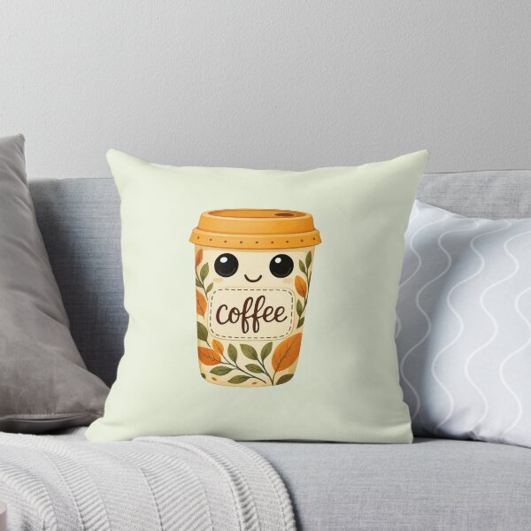Item preview, kawaii pumpkin spice coffee designed and sold by FatBirdie.