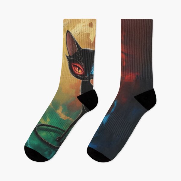 Item preview, Mystic Cat of Fire and Ice designed and sold by FusiTink.