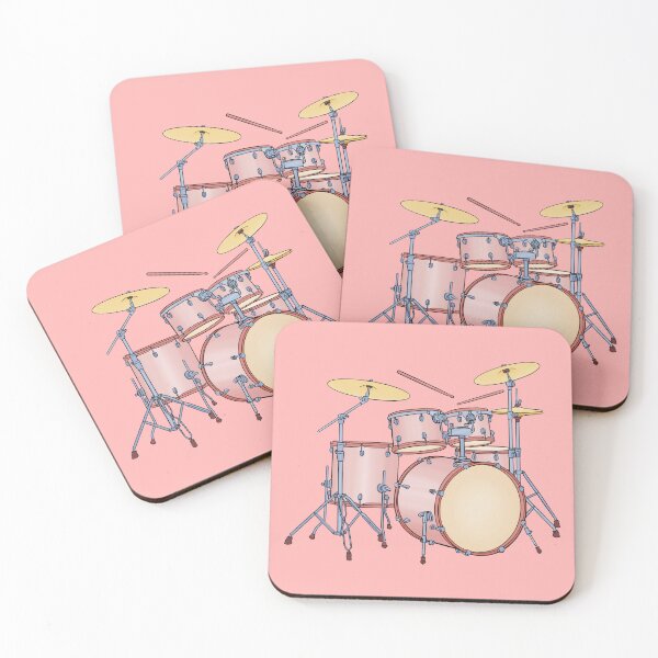 Item preview, Pink drum kit designed and sold by ElectronicCloud.